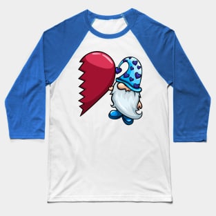 Gnome Valentines (blue) Baseball T-Shirt